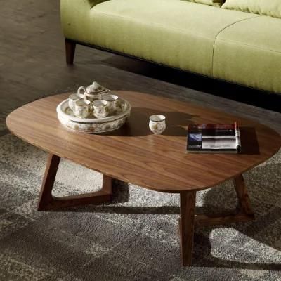 Good Price Living Room Tea Table Dissymmetric Oval Shape