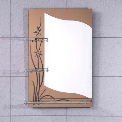Double Layer Bathroom Mirror with Shelves