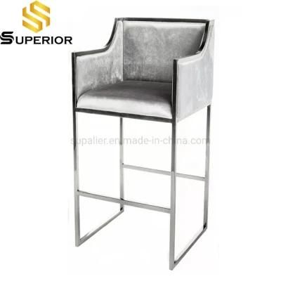Wedding Bar Furniture Metal Frame High Stools for Outdoor