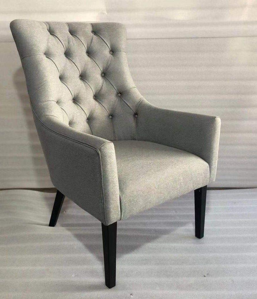 Modern Design Decorative Fabric Upholstery Tufted Back Leisure Living Room Hotel Chair for Restaurant Dining Chairs