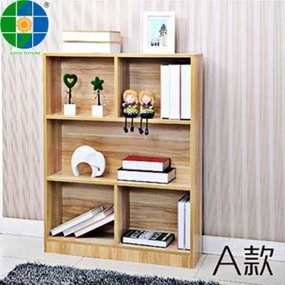 Open Shelf Wooden Cabinet Children Bookcase Customized