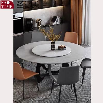 Round Shape Black or White Dining Table