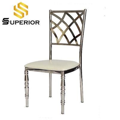 Modern Style New Design Stainless Steel Synthetic Leather Dining Chair