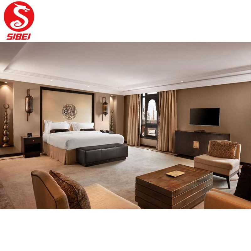 Wholesale Modern Simple Design King Bed Dining Furniture Wooden Hotel Bedroom Furniture