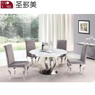 Restaurant Dining Furniture Marble Top Round Table