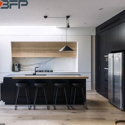 Simple Style Laminated Kitchen Cabinet Elegant Home Furniture