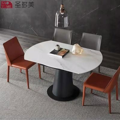 Modern Style Southeast Asia Design Extendable Dining Table Wood Slate Dining Table