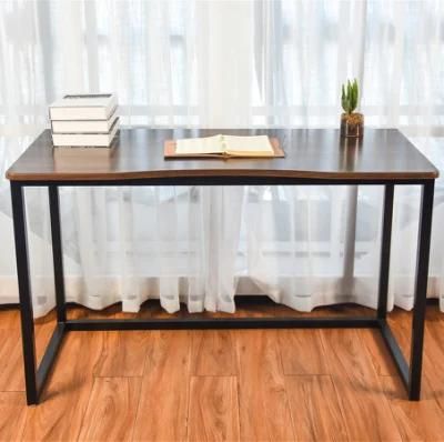 Creative Fashion Black Wood Metal Computer Table Desk for Home Office