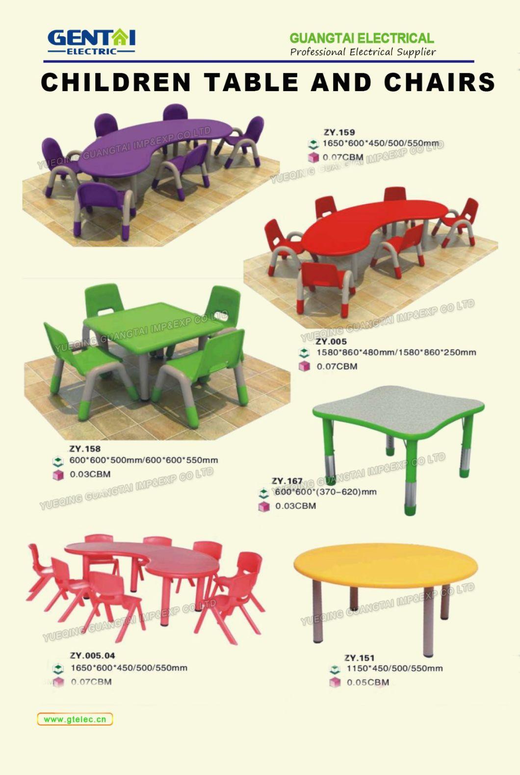 Beautiful Furniture Plastic Chairs and Table for Kindergarten