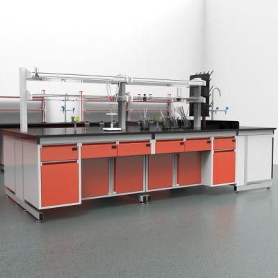 Factory Cheap Price Bio Steel Laboratory Bench Workstation, Wholesale Custom Chemistry Steel Wood Lab Furniture/