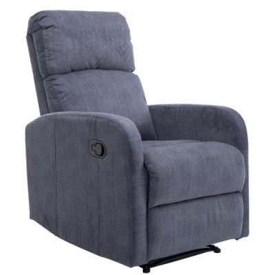 Modern Microfiber Fabric 1 Seater Couch Small-Size Manual Recliner Chair Leisure Living Room Home Hotel Furniture Sofa