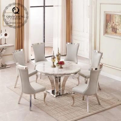 Modern Dining Room Furniture Marble Round Dining Table Sets
