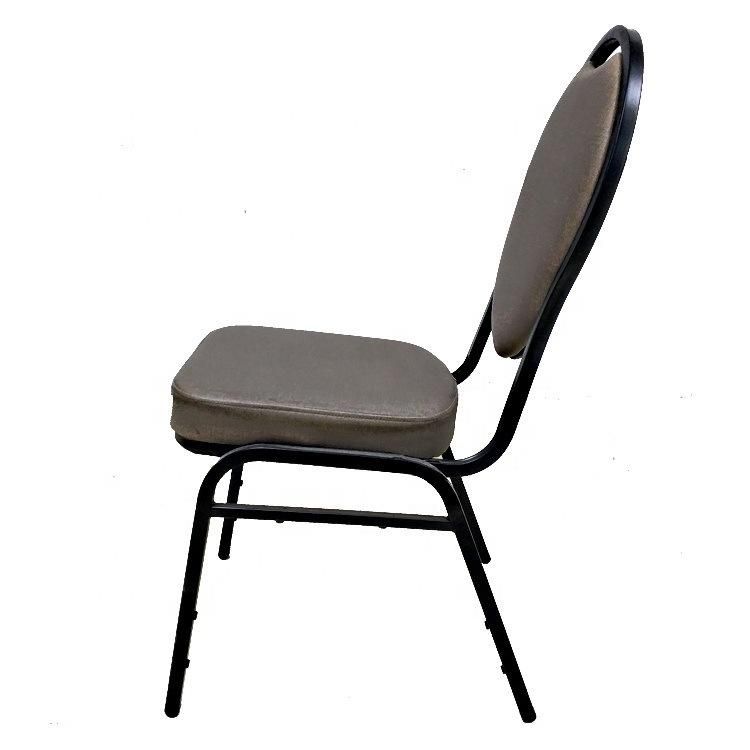 Hot Sale Modern Furniture Metal Frame Round Back Hotel Banquet Dining Chairs