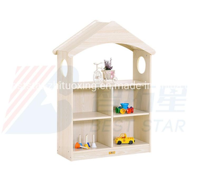 Wood Kids Wardrobe Cabinet,Playroom Toy Display Cabinet,Book Shelf Cabinet,Children Toy Storage Cabinet,Kindergarten and Preschool Furniture Classroom Cabinet