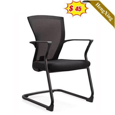 Simple Design Office Furniture Black Mesh Metal Frame Legs Training Chair