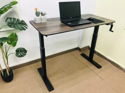 Lifting Computer Desk Standing Desk Notebook Desktop Computer Desk Simple Writing Desk Hand Desk Black Table Legs Home Study Desk