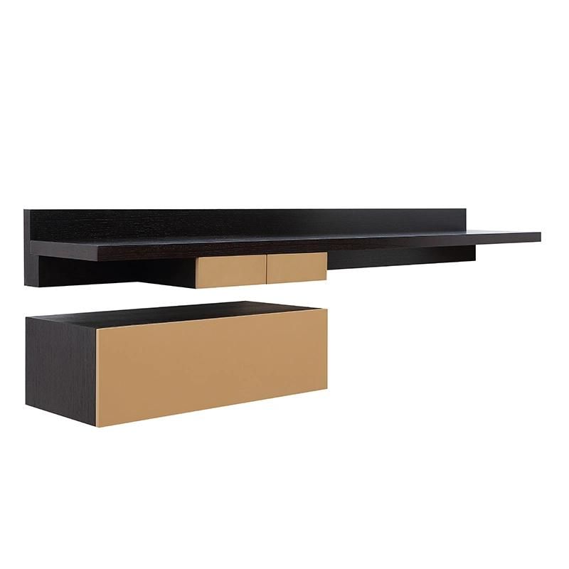 Italy Design Modern Home Villa Apartment Hotel Bedroom Furniture Wooden Walnut Dresser with Mirror