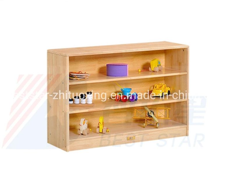 Children School Classroom Furniture, Kids Nursery Toy Storage Cabinet, Preschool and Kindergarten Day Care Wood Book Cabinet, Baby Storage Cabinet