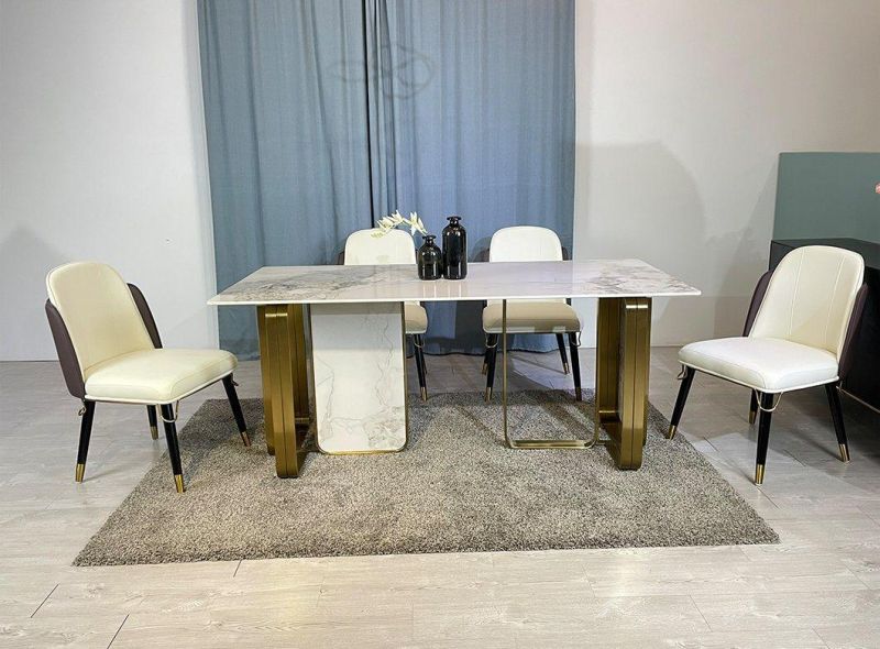 Factory Modern Restaurant Customized Fashion Modern Home Furniture Disassembly Dining Room Table