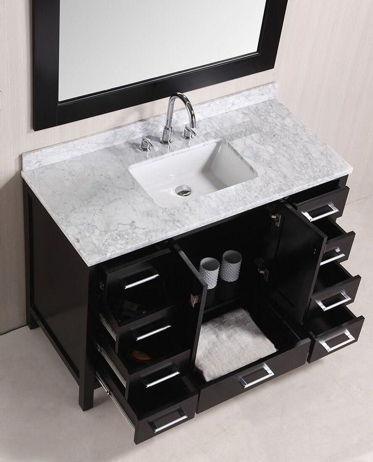 New Design Marble Top Bath Cabinet Vanity Combo