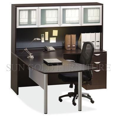Dark Coffee High Quality Manager Desk with Filing Cabinet (SZ-OD355)