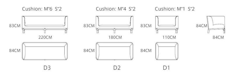 Zhida Home Furniture Supplier Villa Living Room Solid Wood Leg Couch Reception Low Back Fabric Sofa for Sale