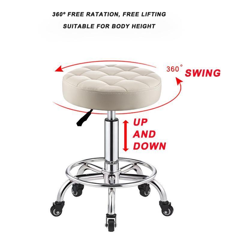 High Quality Salon Stool Luxury Hairdressing Salon Master Chair Nail Hair Beauty Salon Furniture Barber Master Chair