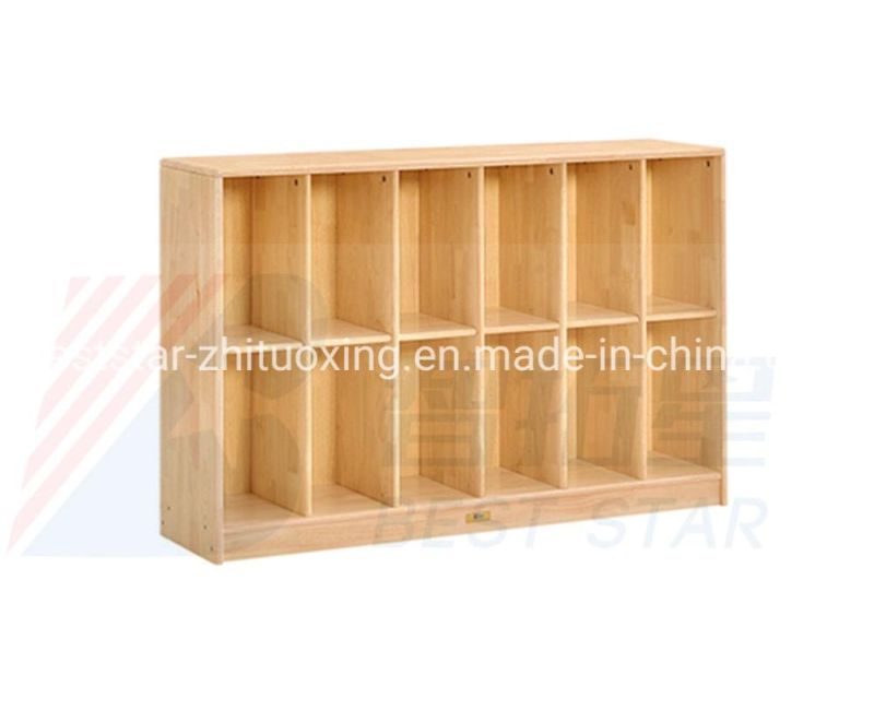 Children School Classroom Furniture, Kids Nursery Toy Storage Cabinet, Preschool and Kindergarten Day Care Wood Book Cabinet, Baby Storage Cabinet