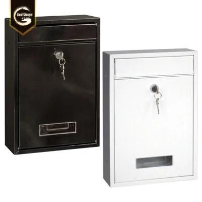 GS Outdoor Wall Mounted Steel Metal Mail Box Home Residencial Entrance Installation-0418e