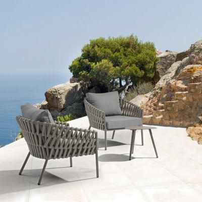 China Modern Outdoor Patio Garden Furniture Aluminum Frame Patio Leisure Chair