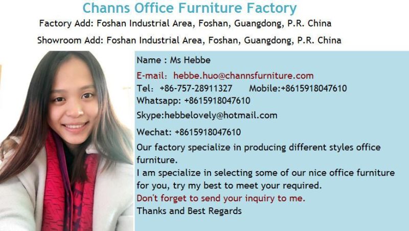 Fashion Chrom Metal White Manager Leather Chair Office Furniture
