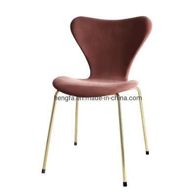 Modern Industrial Restaurant Furniture Leather Stainless Steel Dining Chairs