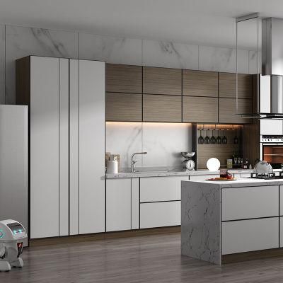 Whole House Custom Kitchen Cabinets Modern Light Luxury Household Quartz Countertops Multifunctional Stove Cabinets 0004