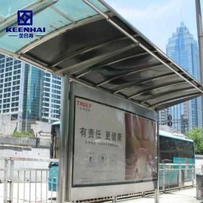 Keenhai Custom Made Stainless Steel Modern Bus Station Shelter Design