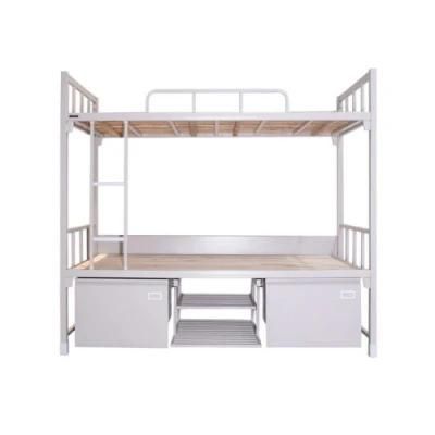 Full-Size Metal Frame Platform Loft Bed with Storage and Ladder
