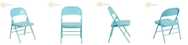 Wholesale Cheap Used Metal Steel Tube Portable Folding Chair