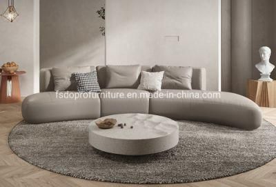 Villa Home Decoration Long Lounge Oval Round Luxury Sofa for Big House