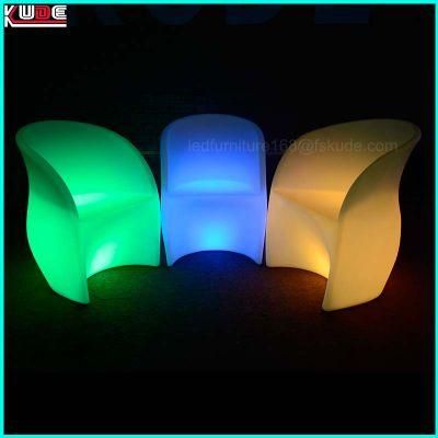 LED Arm Chair and Flower Shape Table Light up Furnitures