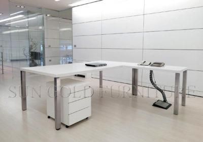 Wooden L Shaped New Design Reception Executive Desk (SZ-OD224)