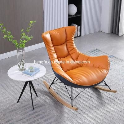 Italian Furniture Living Room Home Office Single Sofa Leather Chair