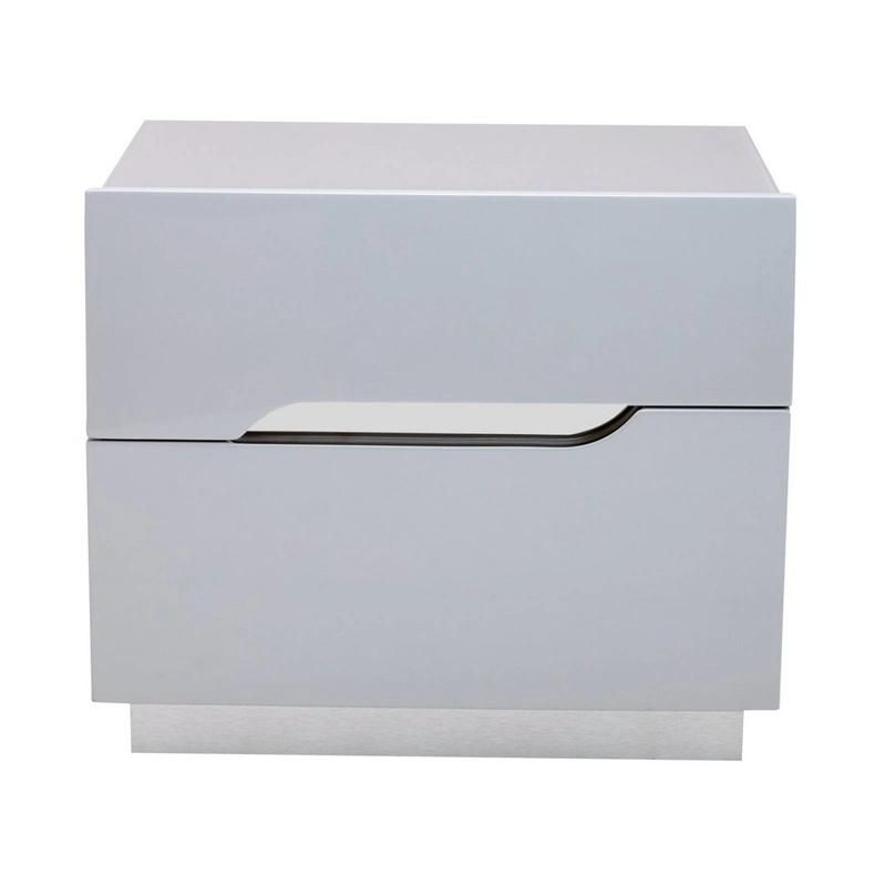 Nova Modern Nordic French Style Antique White Chest Cabinet 2 Drawer Bedside Table