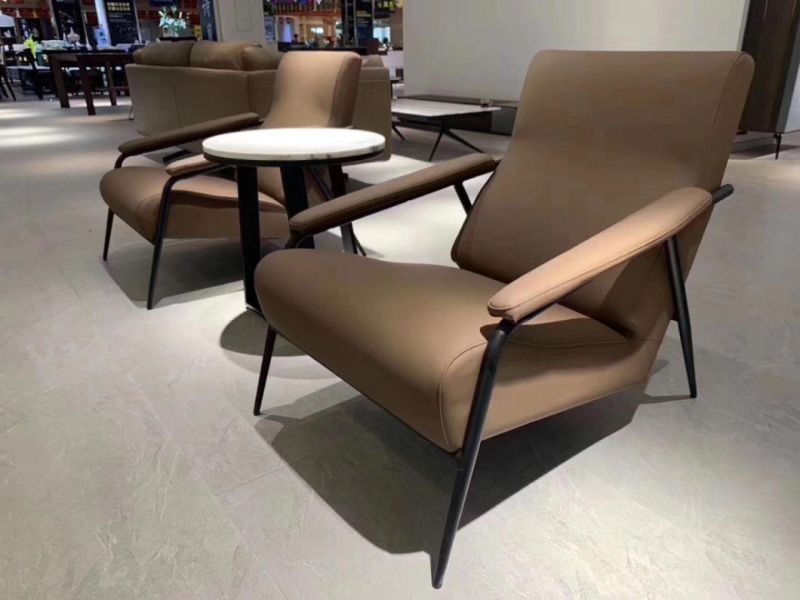 2020 New Design Steel Frame Single Seater Leisure Lounge Sofa