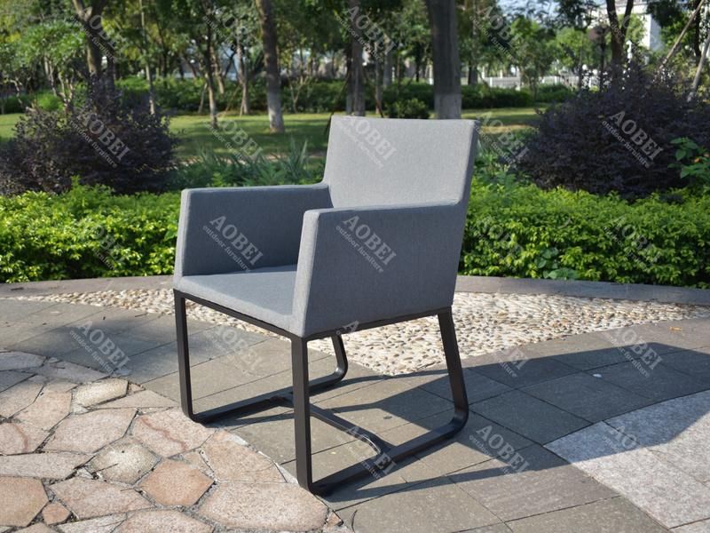 Modern Outdoor Exterior Garden Patio Hotel Restaurant Bar Resort Home Fabric Dining Table Chair Set Furniture