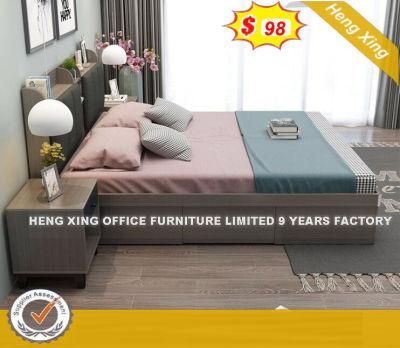 Latest Design MDF Modern Home Furniture Set Wall Bed Apartment Plywood Wooden Beds