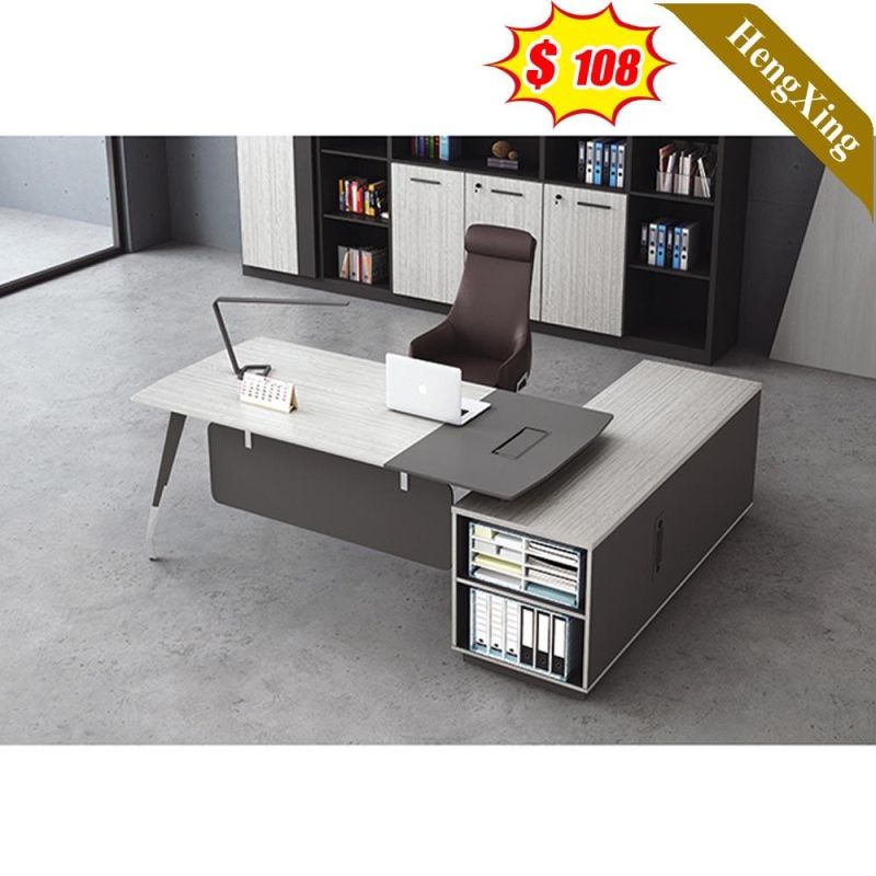 Made in China Melamine Office Furniture Table Cabinet Set Metal Office Desk