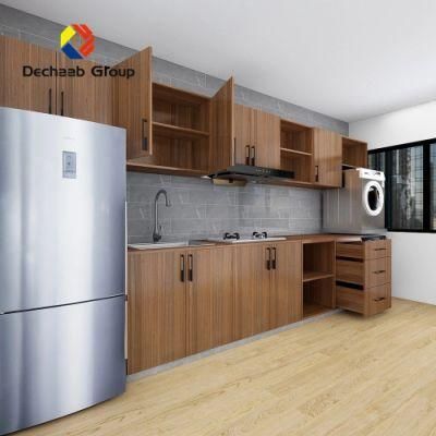 Customized Size Modern European Oak Melamine Kitchen Cabinet Cheap Wholesale Kitchen Cabinet Furniture