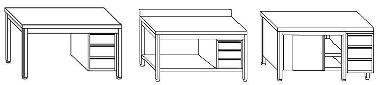 Commercial Stainless Steel Cabinet with Drawers in Hot Sale