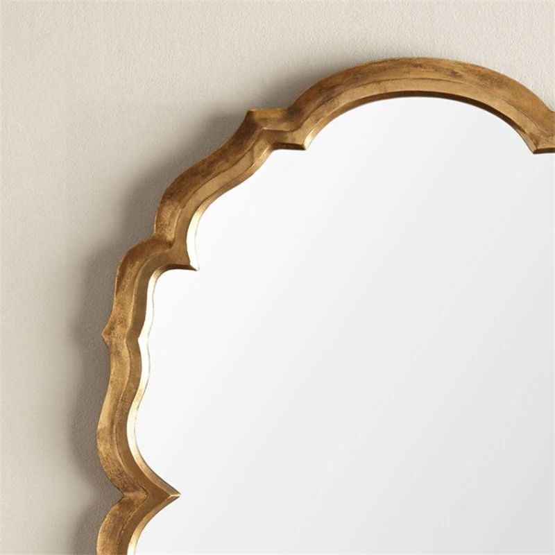 European Nordic Oval Creative Old Mirror Antique Bathroom Porch Mirror Decorative Mirror American Dressing Mirror