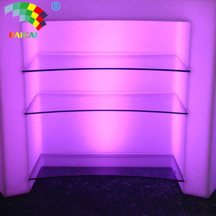 Outdoor Party LED Illuminated Rechargeable Commercial Furniture LED Bar Counter