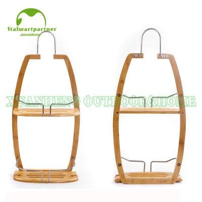 Modern Shower Bamboo Shelf Shower Bathroom Rack Shelf